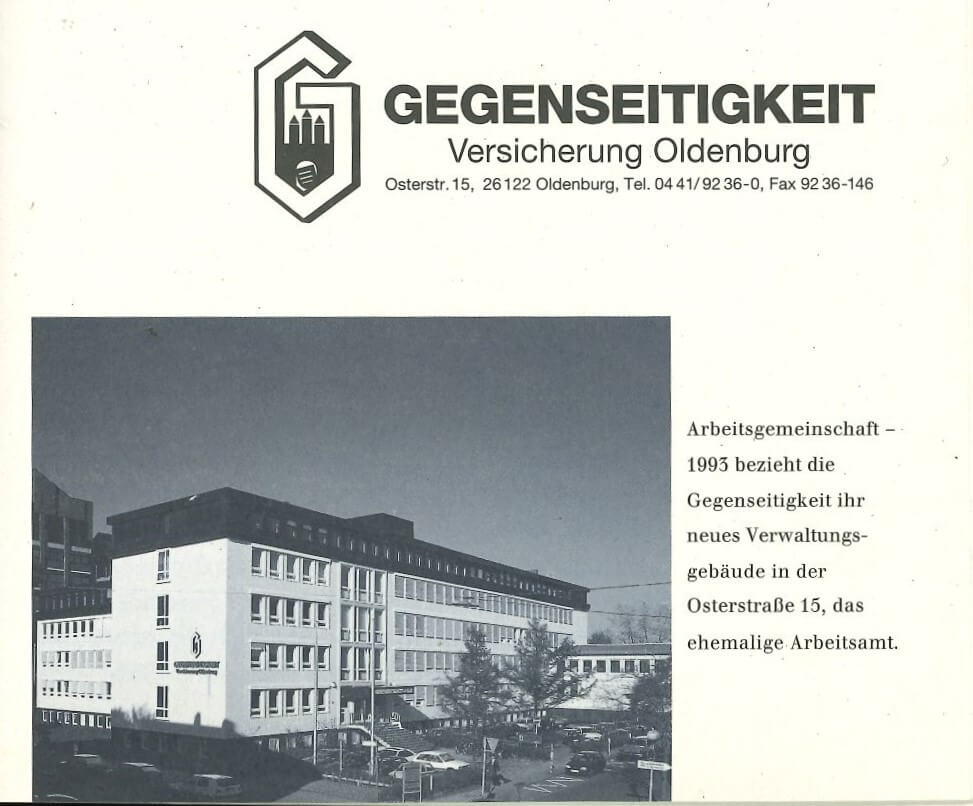 GVO Versicherung -  neues Verwaltungsgebäude in der Osterstraße 15, Oldenburg
